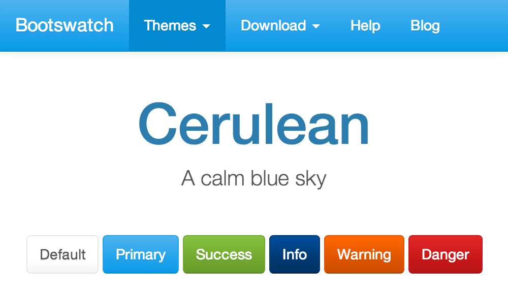 Cerulean theme's thumbnail