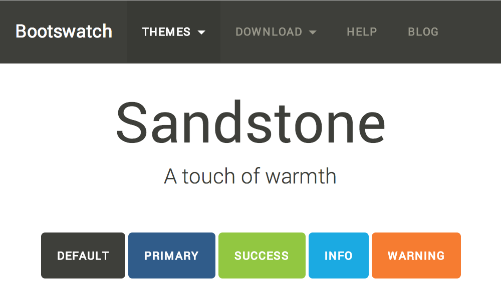 Sandstone theme's thumbnail