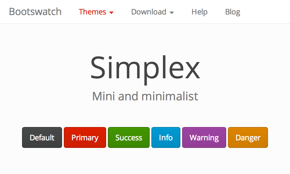 Simplex theme's thumbnail