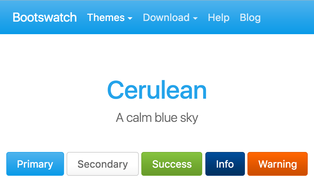 Cerulean theme's thumbnail