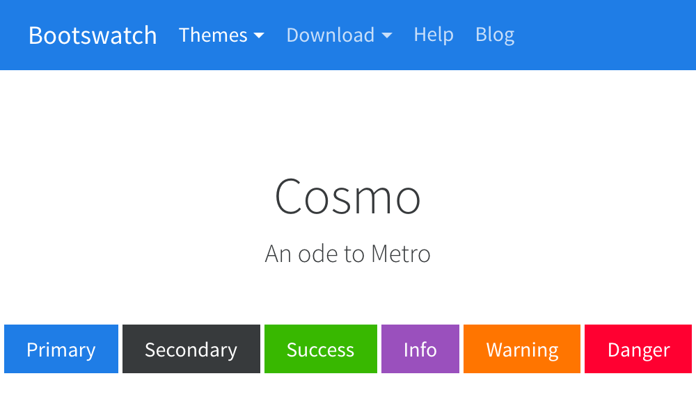 Cosmo theme's thumbnail