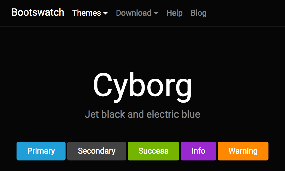 Cyborg theme's thumbnail