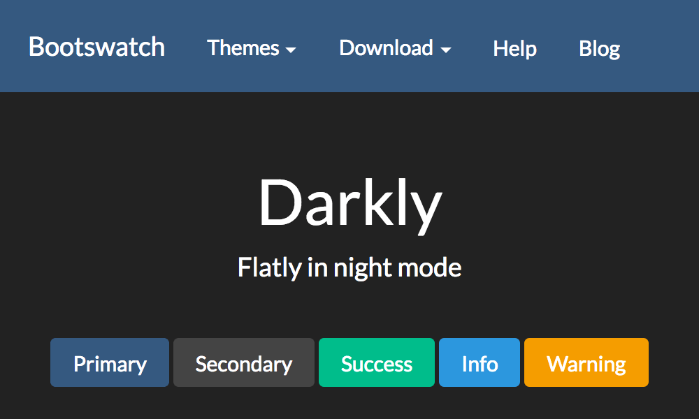 Darkly theme's thumbnail