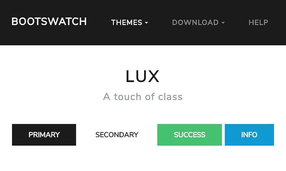 Lux theme's thumbnail