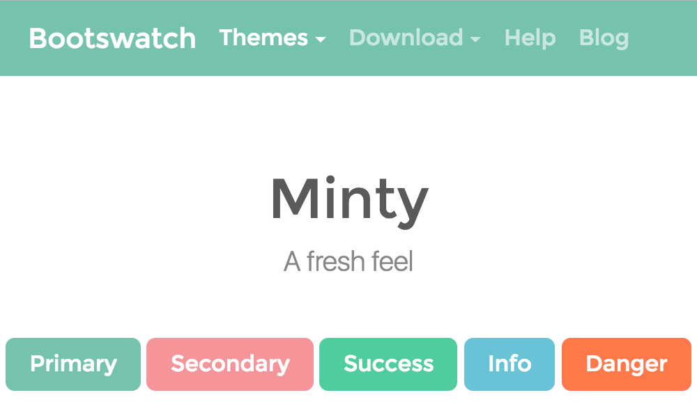 Minty theme's thumbnail
