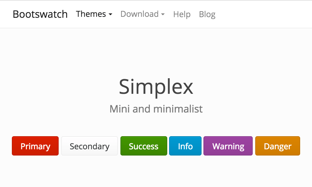 Simplex theme's thumbnail