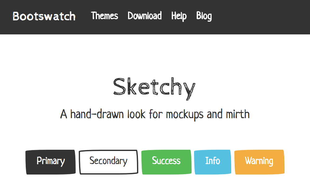 Sketchy theme's thumbnail